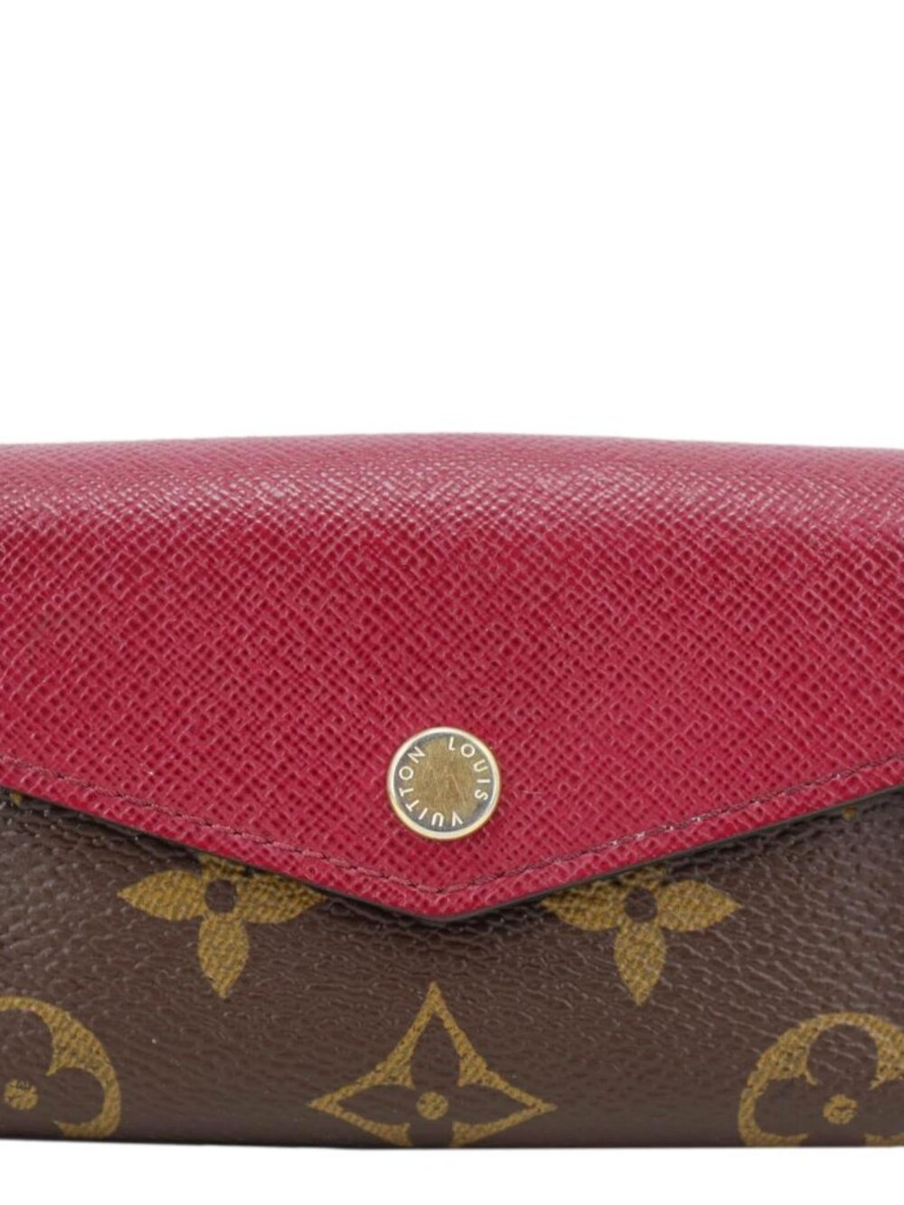 Louis Vuitton Sarah Multicartes Monogram Canvas Wallet Fuchsia